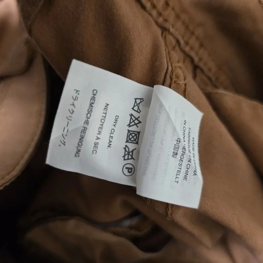 Madewell Women’s Cotton Wide Leg Crop Pants  Rustic Brown Sz25 - Picture 10 of 10